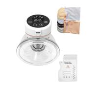 Fraupow Wearable Breast Pump Complete Bundle with Storage Bags & Nursing Pads Clear