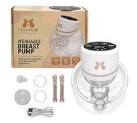 Fraupow Wearable Electric Breast Pump | Includes Midwife Consultation & Breastfeeding Course | Award-Winning & Endorsed by The Breastfeeding Doctor | Quiet Hands Free w/ 4 Modes & 12 Intensity Levels