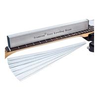 Frautron Fret Leveling Beam, 16 Inch Stainless Steel Fret Leveler Sanding Block, Guitar Fret Level File Bar Luthier Repair Tool with 2-Set of 120/240/320/400/600/1000 Grit Replacement Sandpaper