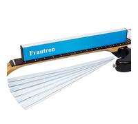 Frautron Guitar Fret Leveling Beam, Aluminum Fret Leveler Sanding Block File Bar, 16" (400mm) Luthier Fretboard Leveling Tool with 2-Set of 120/240/320/400/600/1000 Grit Replacement Sandpaper