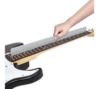 Frautron Guitar Neck Notched Straight Edge, 4mm Thick Aluminum Guitar Neck Maintenance Setup Tool, Pro Luthiers Repair Tool for Gibson 24.75" Fender 25.5" and Most of Guitar Fretboard and Frets