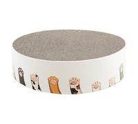 Fravsiu Cat Scratcher Scratching Post, Cardboard Cat Scratcher Chaise | 2 in 1 Round Cat Scratcher Beds, Provide a Solid and Cosy Rest Place