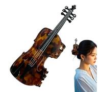 Fravsiu Claw Clip for Thick Hair, Hair Jaw Clip for Women - Stylish Hair Catch Clip with Violin Shape Design for Girls, Hair Pin in