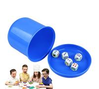 Fravsiu Dice Shaker Cup Set, Dice Cup Set for Adults - Funny Dice Cup - Dice Tumbler Set for Families, Dice Glasses with 5 Dice, Dice Cups for Party