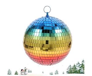 Fravsiu Disco Ball Light, Disco Ball, Gradient Disco Balls, Long-Lasting Christmas Disco Ball Ornaments,Festive Disco Ball Ornaments, Disco Ball Holiday Decorations for Carnival Christmas