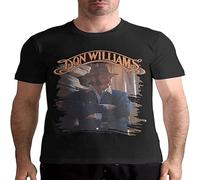 Fraxen Don Williams Mens Short-Sleeve Stylish T-Shirt Black 3XL