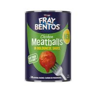 Fray Bentos Meatballs in Tomato & Basil Bolognese Sauce, 380 g (6-Pack) | High Protein, Quick & Easy Meal, Tender Beef Meatballs, Rich Tomato Sauce, Perfect with Spaghetti or Chips