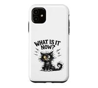 Frazzled Cat What Is It Now Funny Tired Work Mom Teacher Case for iPhone 11