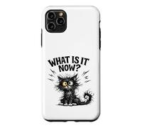 Frazzled Cat What Is It Now Funny Tired Work Mom Teacher Case for iPhone 11 Pro Max