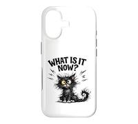Frazzled Cat What Is It Now Funny Tired Work Mom Teacher Case for iPhone 17