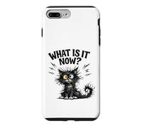 Frazzled Cat What Is It Now Funny Tired Work Mom Teacher Case for iPhone 7 Plus/8 Plus