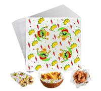 Frcctre 1000 Sheets Wax Paper for Food Greaseproof, 30 x 30CM Burger Sandwich Wax Paper Food Basket Liners Grease Resistant Dry Waxed for Wrapping Bread Sandwich Hamburger Frie BBQ