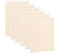 Frcctre 6 Pack 9 x 12 Inch Wood Canvas Panels, Unfinished Wooden Canvas Boards Wood Cradled Painting Panel Boards for Pouring, Art, DIY Crafts, Burning