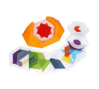 FRCOLOR 1 Box Colorful Geometric Shape Puzzle for Challenge Logic Brain Teasers Educational Developmental Game for Shape Recognition and Cognitive Skills Enhancement