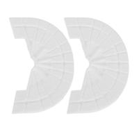 FRCOLOR 1 Pair Anti-wear Heel Pads Rubber Shoe Heel Grip Pads 4mm Thick White Stability Enhancement Flexibility Sole Protectors for Casual Outings and City Walks Sneakers