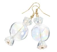 FRCOLOR 1 Pair Colorful Candy Dangle Earrings for Women Lightweight Statement Ear Jewelry Cute Long Tassel Design for Teens and Eye Catching Non Fading and Comfortable to Wear