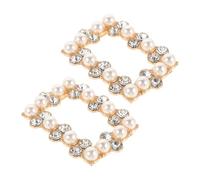 FRCOLOR 1 Pair Elegant Rhinestone Shoe Clips for Women Detachable Crystal Buckles Versatile Accessories for Wedding Prom Party High Heels Secure Fit Shoe Decoration