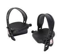 FRCOLOR 1 Pair Lightweight Replaceable Bike Pedals with Non-slip Design and Adjustable Rubber Straps for Outdoor Exercise and Stationary Bikes