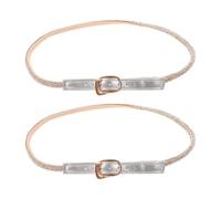 FRCOLOR 1 Pair Silver Rhinestone Cross Ankle Wrap Heel Straps for High Heels and Sandals, Pu Material with Comfort Fit and Enhanced Stability, for Busy Mornings and Event Transitions