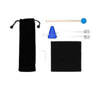 FRCOLOR 1 Set Aluminum Alloy Om Tuning Forks for Sound Healing Therapy Includes Mallet Storage Bag for Yoga Meditation and Vibrational Healing Random Color