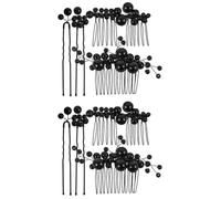 FRCOLOR 1 Set Classic Fake Pearl Hair Pins Set Handmade Bridal Hair Accessories for Women for Wedding Party Hairstyles Elegant Chignon Updos Decor