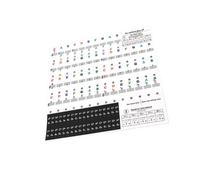 FRCOLOR 1 Set Decorative Piano Keyboard Stickers for Keys Adhesive Note Labels for Beginners Removable Easy to Use Piano Teaching Tool for Boys