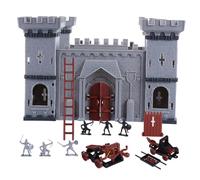 FRCOLOR 1 Set DIY Castle Soldiers Assembled Model for Educational Scene Layout Kit for Imagination and Hands Play for Souvenirs and Home Decor