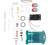 FRCOLOR 1 Set DIY Smart Car Kit for Line Tracking Robot Project Educational Soldering Experiment for Boys and Hands Experience Random Color