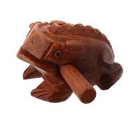 FRCOLOR 1 Set Frog Noise Maker Wooden Musical Instrument Easy to Play Percussion Accessory Authentic for Desk Decor and Fun Musical Activitiescm