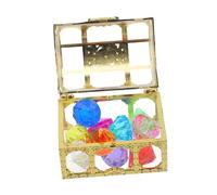 FRCOLOR 1 Set Gemstone Treasure Chest Acrylic Gems for Creative Play for Parties and Decorations and Safe