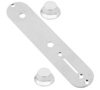 FRCOLOR 1 Set Guitar Volume Control Knob of Tl Electric Guitar Control Plate with Silver Ufo Knobs Durable for Fine Tuning Sound and Enhancing Your Playing Experience