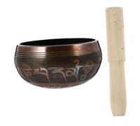 FRCOLOR 1 Set Handmade Copper Singing Bowl Set Sound Bowl for Meditation Ornament for Stress Relief and Relaxation for Practitioners and Teachers