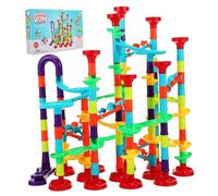 FRCOLOR 1 Set Marble Run Building Blocks Set for Marble Track Race Easy Assembly Fun Educational Construction Game for Boys and Safe and Sturdy Design