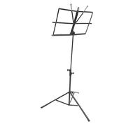 FRCOLOR 1 Set Music Score Stand Lightweight Tripod Sheet Music Rack for Instruments Easy to Carry and Store Versatile for Recipes Notebooks Tablets and More Black