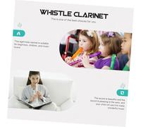 FRCOLOR 1 Set Portable C Key Clarinet for Beginners Seamless Alloy Tube Easy to Play Wind Instrument for Comfortable Grip Tone