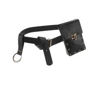FRCOLOR 1 Set Renaissance Belt Pouch Steampunk Pirate Waist Bag Durable PU and Fanny Pack for Medieval Costume Accessories Stylish and Comfortable Design for Role Play