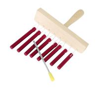 FRCOLOR 1 Set Tone Aluminum Tube Percussion Wind Chime Monophonic Instrument for Music Education and Group Activities Vibrant Color Design for Young Musicians