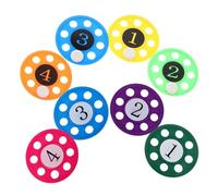 FRCOLOR 1 Set Underwater Pool Diving Discs Fun Summer Swimming Training Tools with Color Number Coding for Pool Activities and Family Bonding