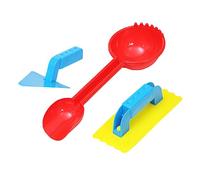 FRCOLOR 1 Set Winter Snow Practical Plastic Maker Tools for Outdoor Fun Includes Various Molds for Snowman Ball Making Comfortable Grip for All Ages