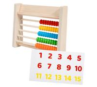 FRCOLOR 1 Set Wooden Abacus Counting Frame Vintage Design Educational Math for Develops Critical Thinking Hand Eye Coordination for Boys Learning