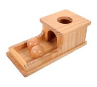 FRCOLOR 1 Set Wooden Ball Throwing Box Educational Sensory for Grip Balls for Color Recognition and Fine Motor Skills Development Multi Functional Early Learning Activity