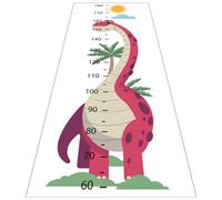 FRCOLOR 1 Sheet Cartoon Animal Growth Height Chart Sticker Removable Measuring Wall Decal for Nursery Bedroom Fun and Practical Home Decoration for Boys