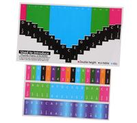 FRCOLOR 1 Sheet Practical Kalimba Note Sticker Decals for Beginners Easy to Use Thumb Piano Learning Tool Lightweight Compact Improves Accuracy Sound Quality Suitable for Key