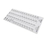 FRCOLOR 1 Sheet Professional Piano Keyboard Stickers Key Labels for Beginners Easy to Read Removable No Residue Practical Teaching Tool for Electronic Organ Practice