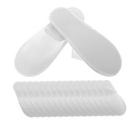 FRCOLOR 10 Pairs Disposable Closed Toe Hotel Slippers Anti-skid Comfortable Use for Men Women Spa Travel Home Guest Wedding Event