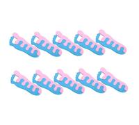 FRCOLOR 10 Pairs Manicure Toe Separators Sponge Comfortable Toe Spacers for Nail Art Avoid Nail Paint Being Rubbed Suitable for Home Use Random Color