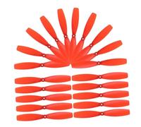 FRCOLOR 10 Pairs Red Vane Plastic Airplane Propellers for Rc Planes DIY Replacement Parts and Easy to Install Accessories for Enhanced Flight Performance