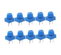 FRCOLOR 10 Pcs High Precision Through Resistor with Knob Single Turn Breadboard Potentiometer for LCD Contrast Opamp Volume Adjustment