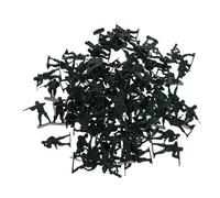 FRCOLOR 100 Pcs Little Army Men Figures Plastic Soldiers in Multiple Poses for Boys and Military Themed Playset Encouraging Teamwork and Imaginative War Scene Recreation