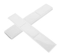 FRCOLOR 100 pcs Self Adhesive Clear Plastic Pockets for Index Cards Sticky Card Sleeves Transparent Organizers for Labels and Identification